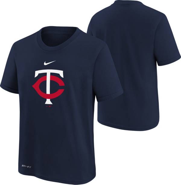 Nike Youth Boys' Minnesota Twins Navy Logo Legend T-Shirt