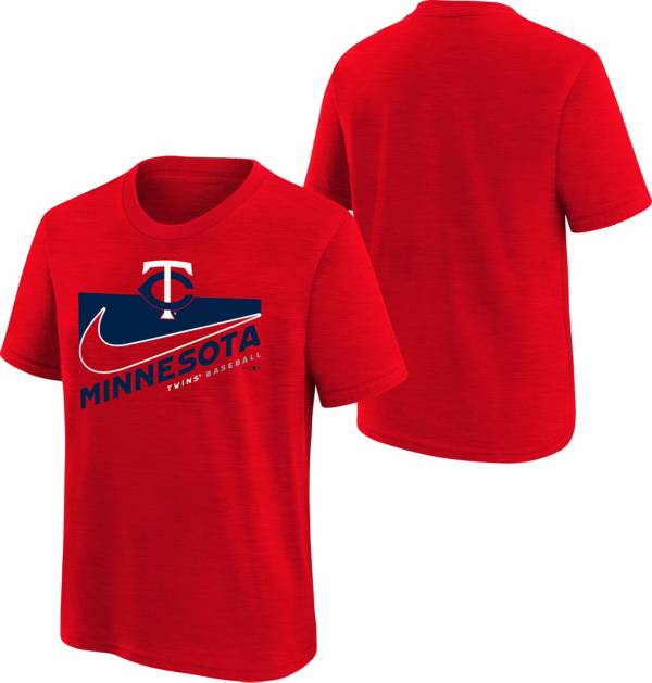 Nike Youth Boys' Minnesota Twins Red Swoosh Town T-Shirt