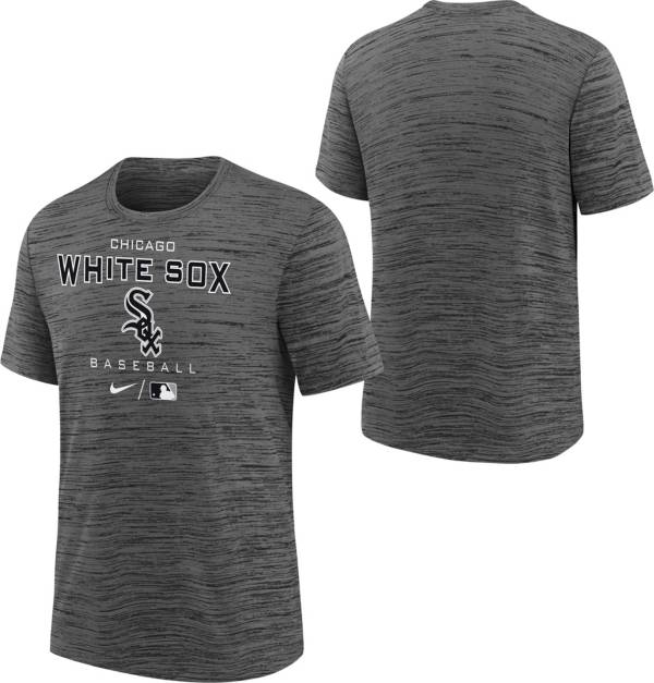 Nike Youth Boys' Chicago White Sox Dark Gray Authentic Collection Velocity T-Shirt
