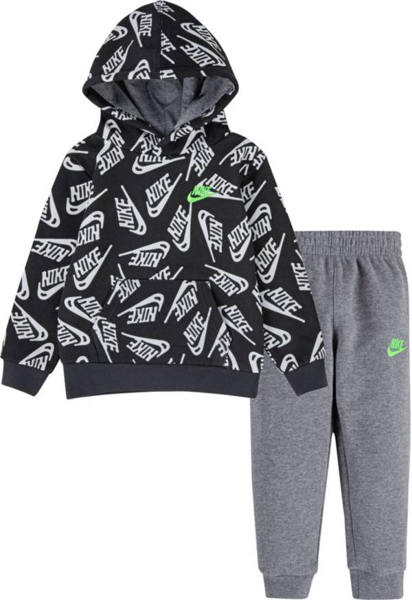 Nike Boys' MN Sports Wear All Over Print Hoodie Set