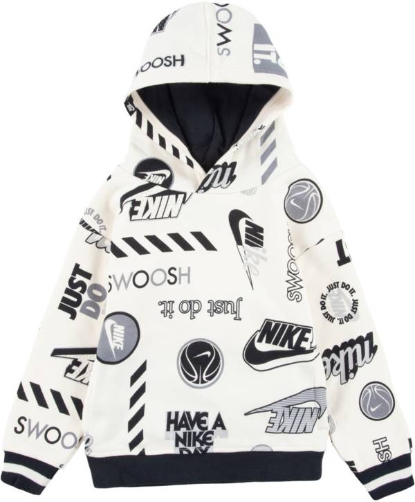 Nike Little Boys' Printed Fleece Hoodie