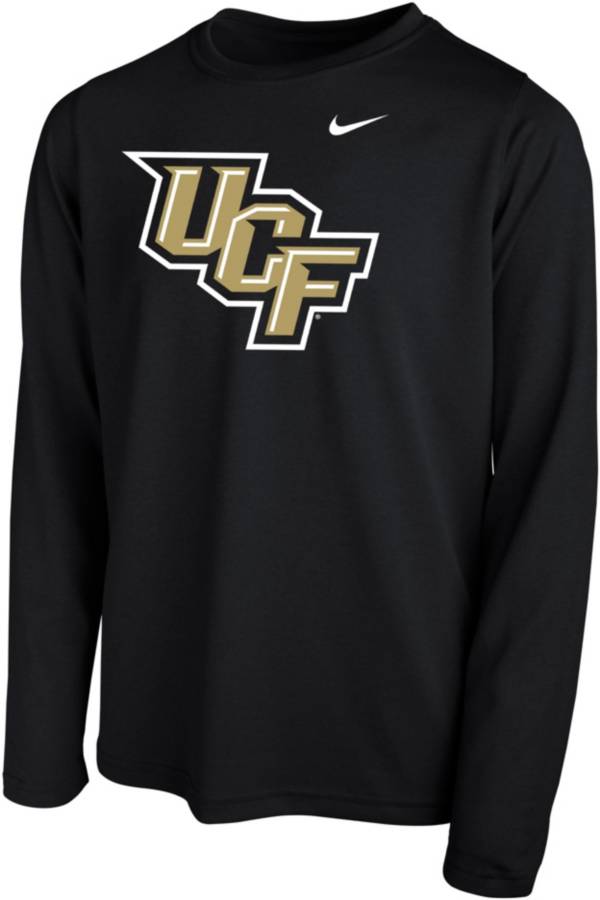 Nike Youth UCF Knights Dri-FIT Legend Black Long Sleeve Tee