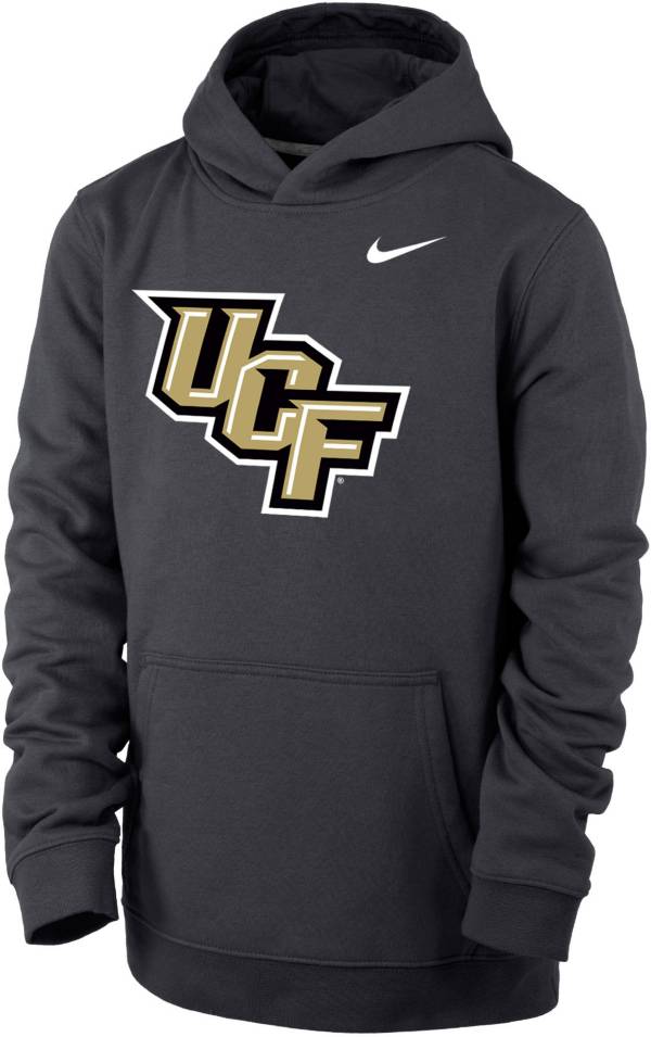 Nike Youth UCF Knights Grey Club Fleece Pullover Hoodie