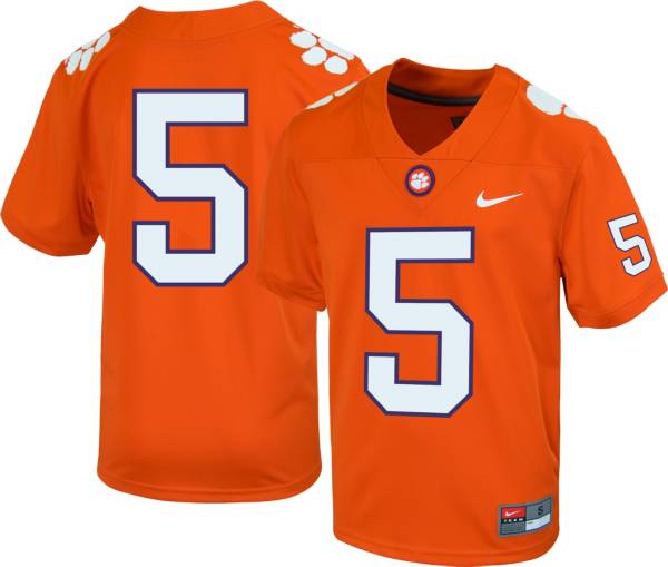 Nike Boys' Clemson Tigers #5 Orange Replica Football Jersey