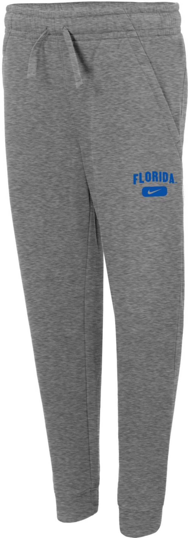 Nike Youth Florida Gators Grey Club Fleece Jogger Pants