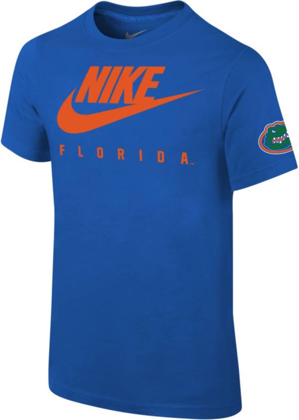 Nike Youth Florida Gators Blue Cotton Futura T-Shirt product image
