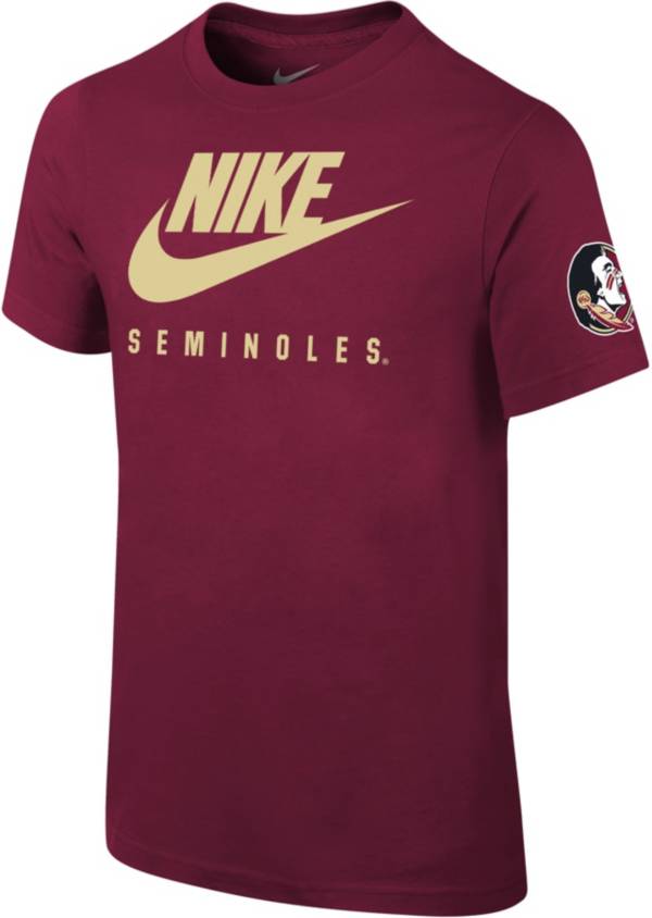 Nike Youth Florida State Seminoles Garnet Cotton Futura T-Shirt