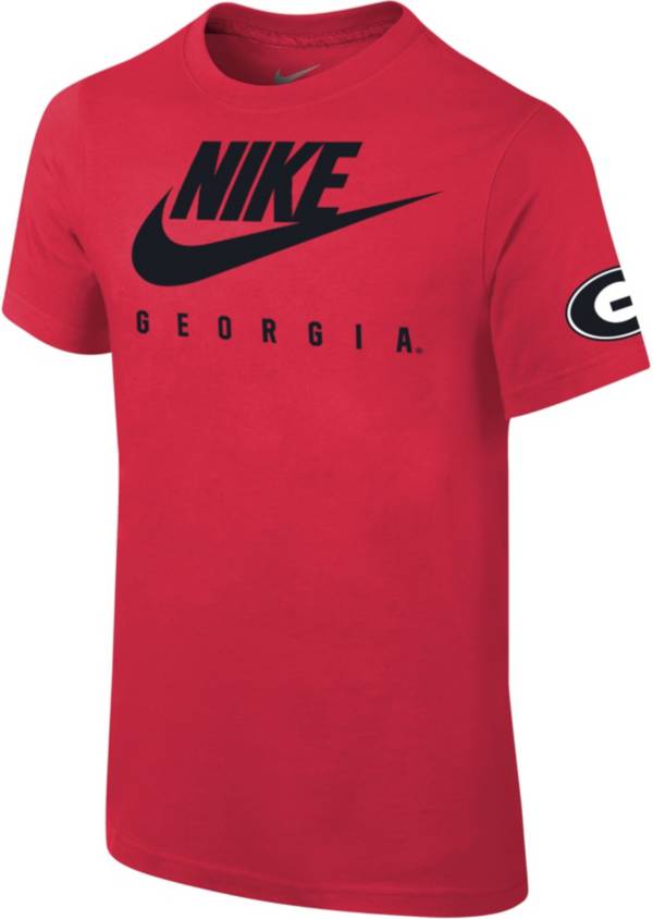 Nike Youth Georgia Bulldogs Red Cotton Futura T-Shirt