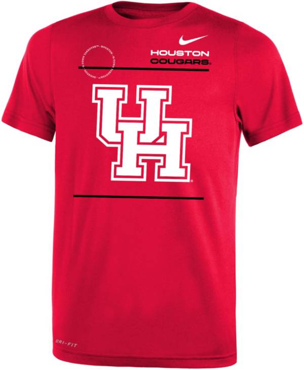 Nike Youth Houston Cougars Red Dri-FIT Legend T-Shirt