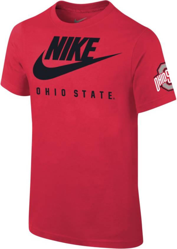 Nike Youth Ohio State Buckeyes Scarlet Core Cotton T-Shirt