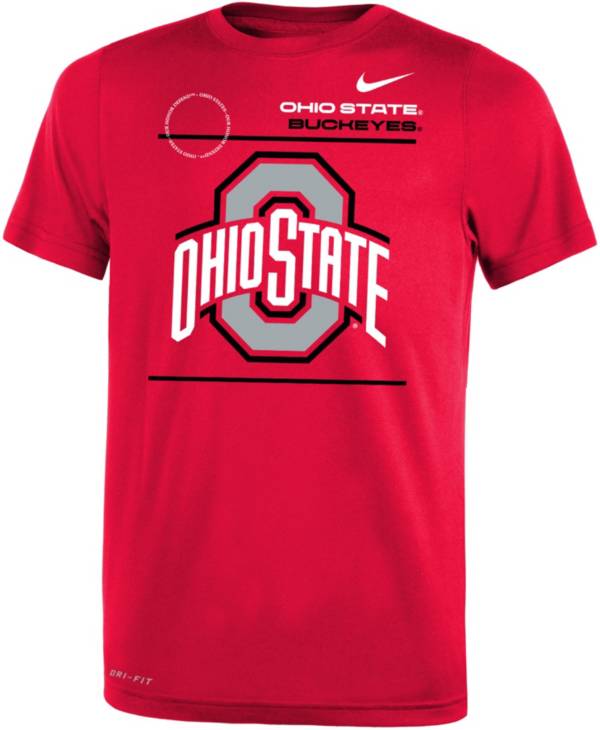Nike Youth Ohio State Buckeyes Scarlet Dri-FIT Legend T-Shirt product image
