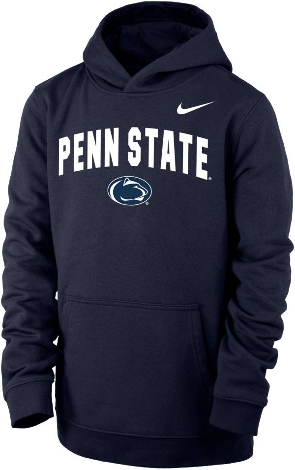 Nike Youth Penn State Nittany Lions Blue Club Fleece Pullover Hoodie