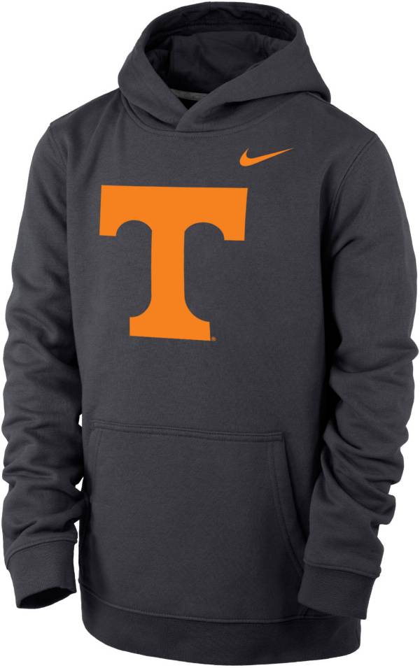 Nike Youth Tennessee Volunteers Grey Club Fleece Pullover Hoodie