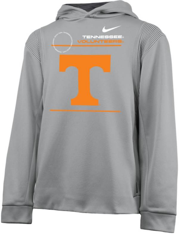 Nike Youth Tennessee Volunteers Grey Therma Football Sideline Pullover Hoodie