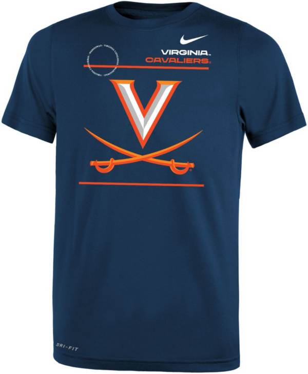 Nike Youth Virginia Cavaliers Blue Dri-FIT Legend T-Shirt