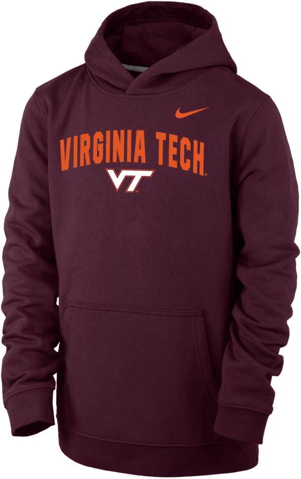 Nike Youth Virginia Tech Hokies Maroon Club Fleece Wordmark Pullover Hoodie product image