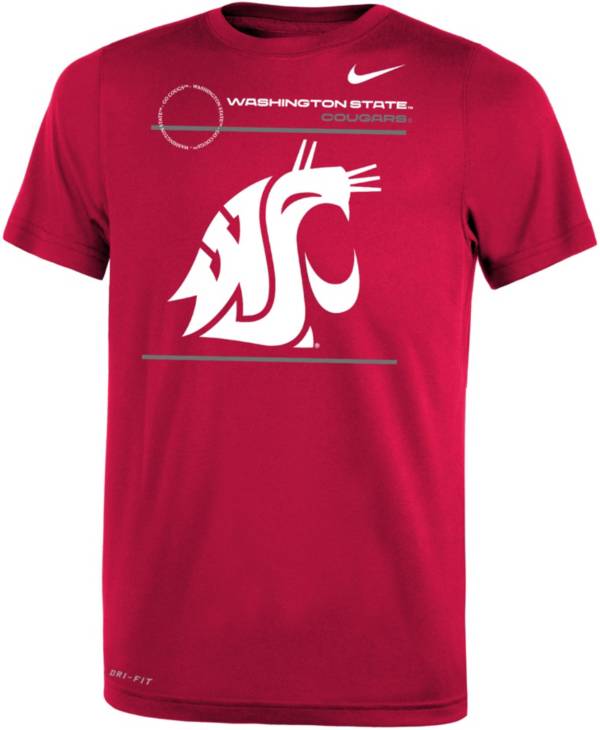 Nike Youth Washington State Cougars Crimson Dri-FIT Legend T-Shirt