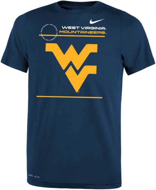 Nike Youth West Virginia Mountaineers Blue Dri-FIT Legend T-Shirt