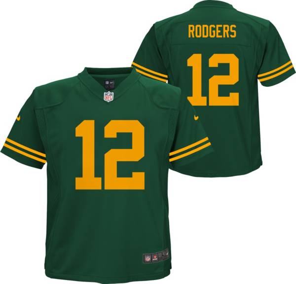 Nike Little Kid's Green Bay Packers Aaron Rodgers #12 Green Game Jersey product image