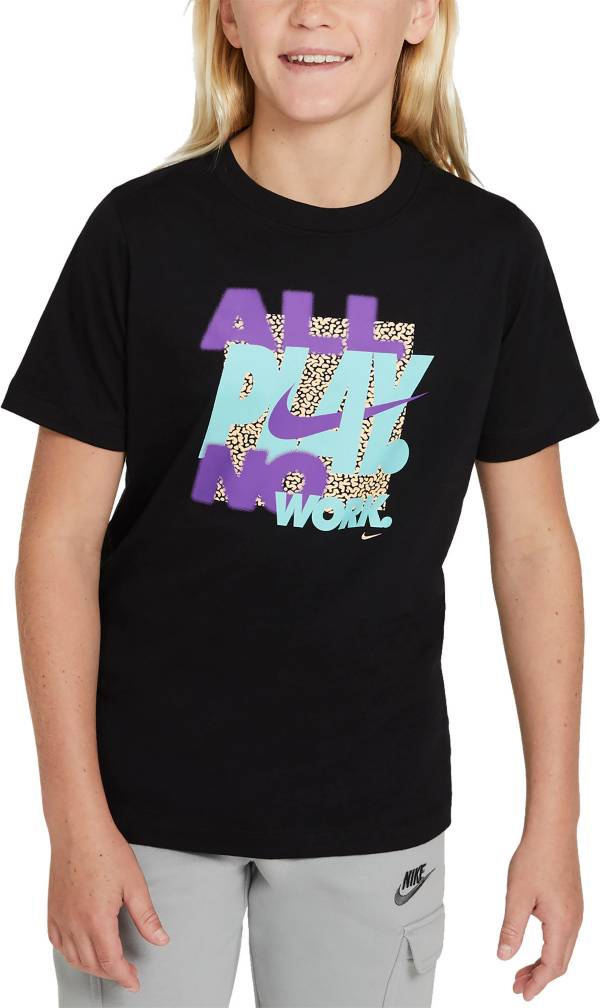 Nike Boys' Sportswear All Play No Work T-Shirt