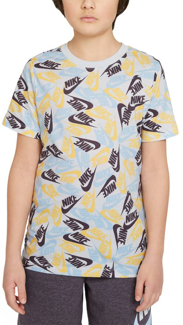 Nike Boys' Sportswear Futura All Over Print T-Shirt