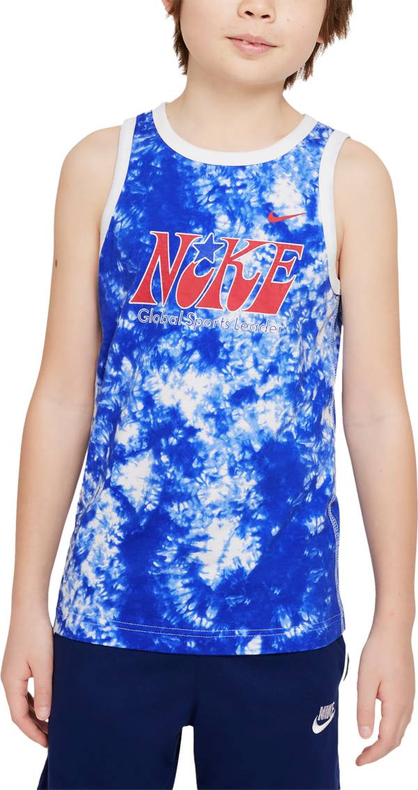 Nike Boys' Sportswear Retro USA All Over Print Tank Top