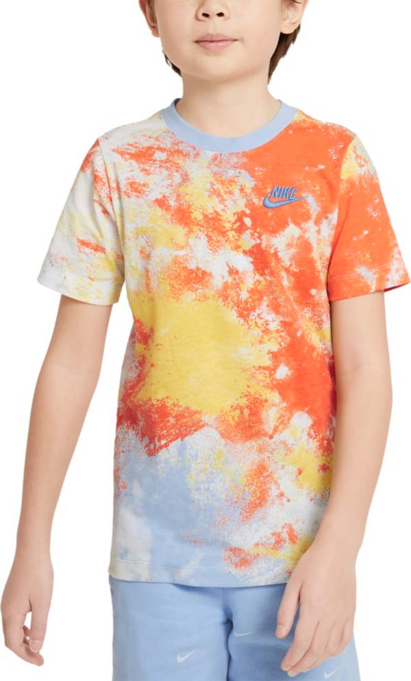 Nike Boys' Sportswear Sky Dye All Over Print T-Shirt