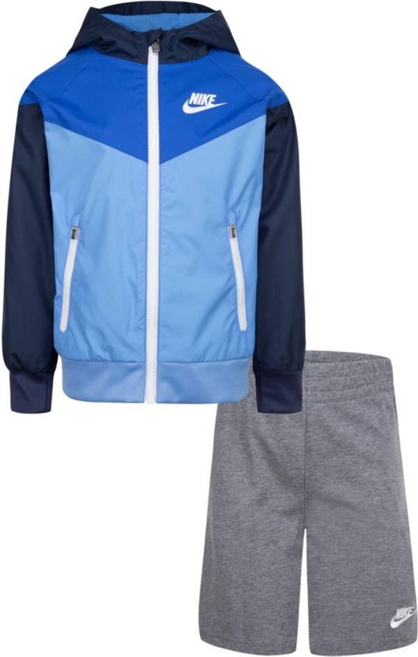 Nike Little Boys' Windrunner And Shorts Set