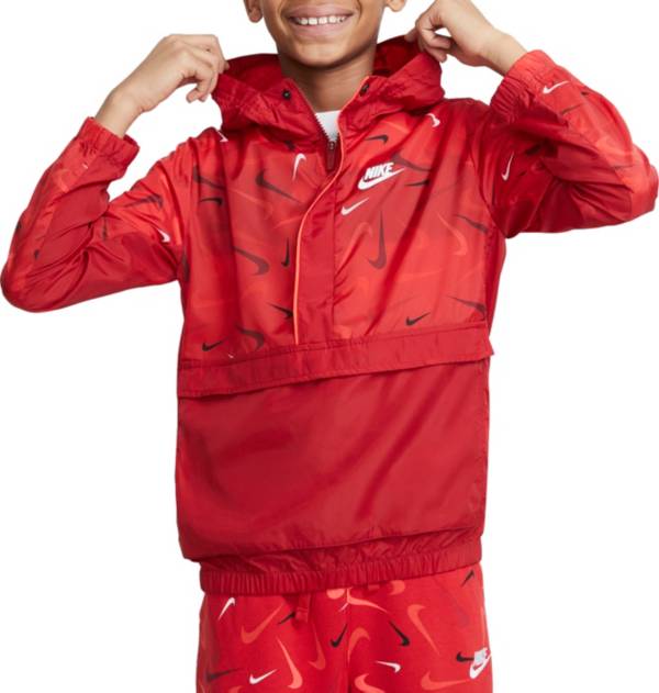 Nike Boys' Sportswear Woven Printed Anorak Jacket