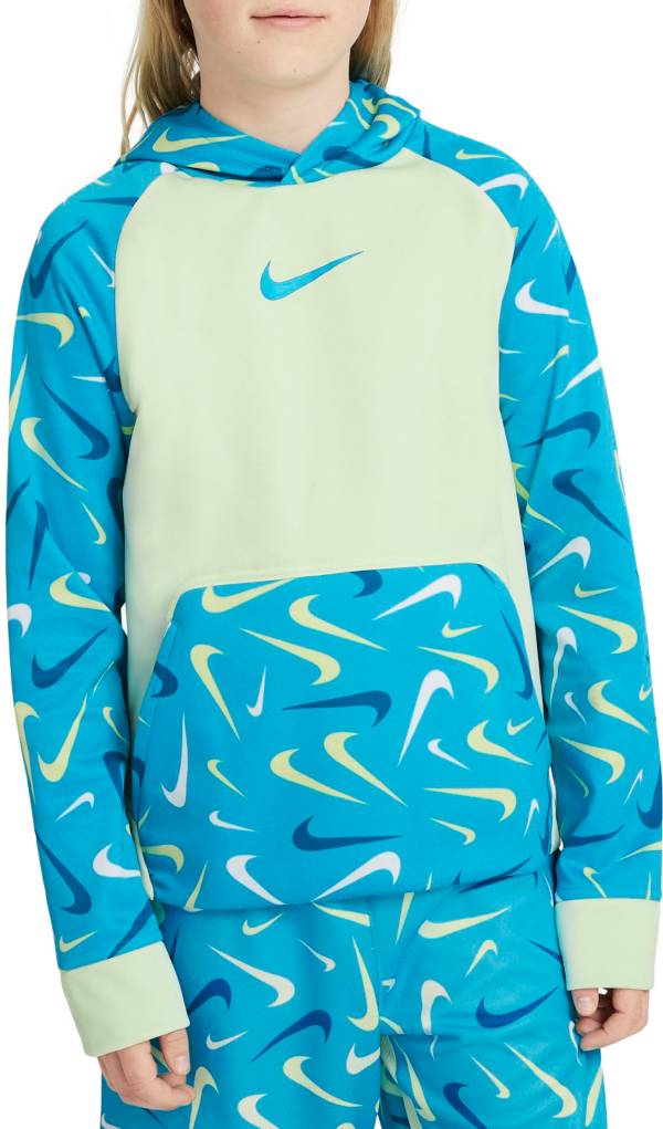 Nike Boys' Therma-FIT Fleece Swooshfetti Training Hoodie