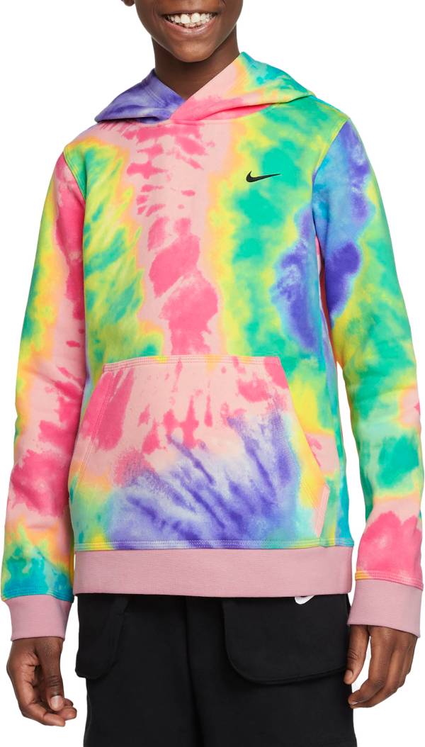 Nike Boys' Sportswear Club Tie Dye Hoodie