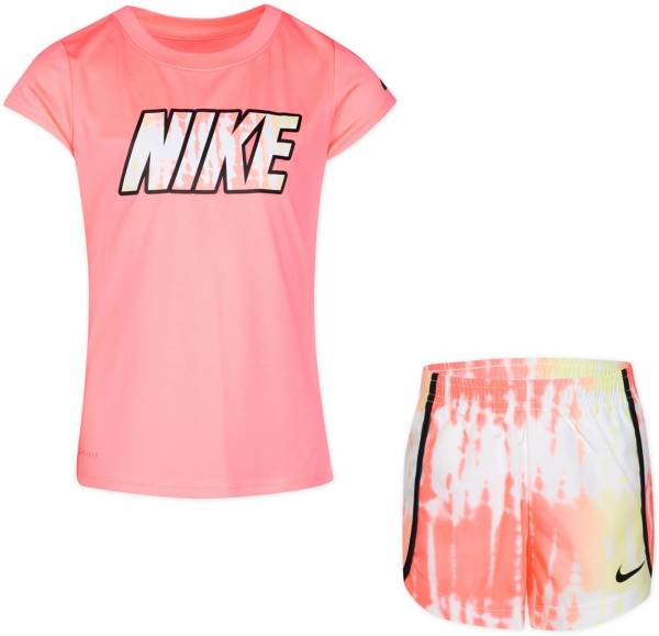 Nike Little Girls' Ice Dye AOP Sprinter Short Set