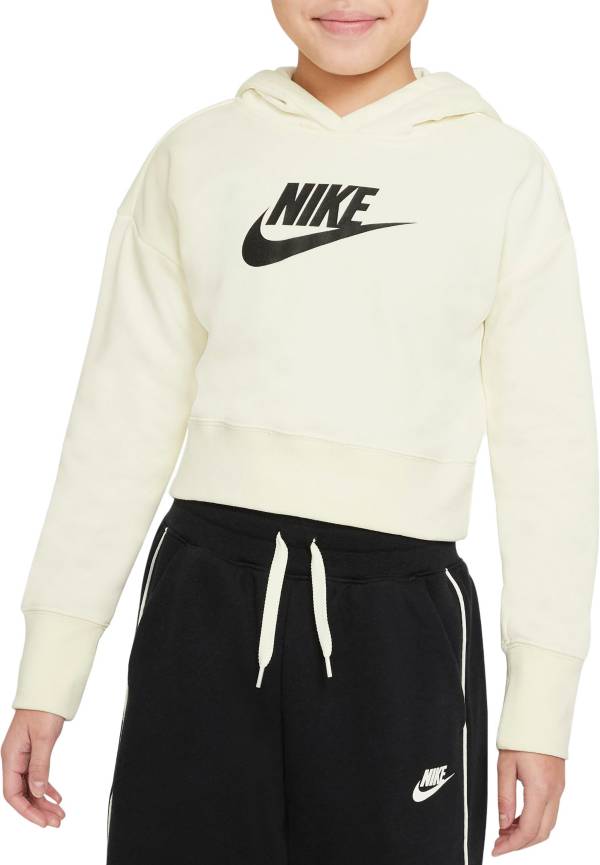 Nike Girls' Sportswear Club French Terry Cropped Hoodie
