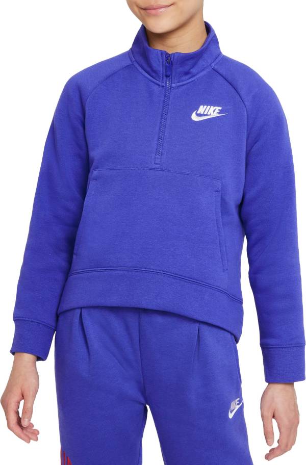 Nike Girls' Sportswear Club Fleece 1/2-Zip Pullover