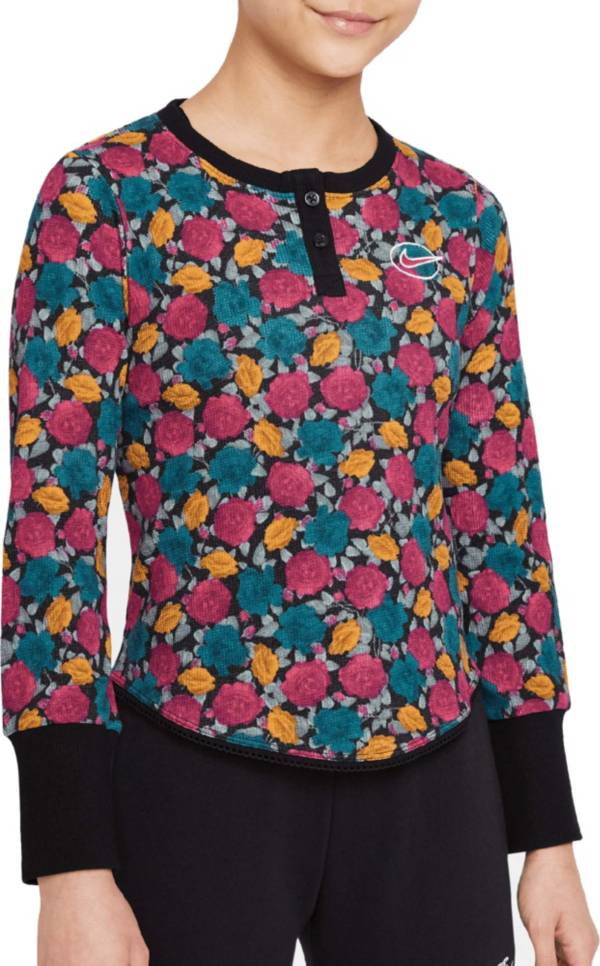 Nike Girls Big Kid Sportswear Long-Sleeve Shirt