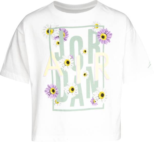 Jordan Girls' Floral Stacked T-Shirt