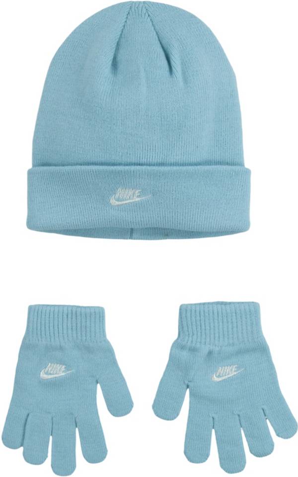 Nike Girls' Futura Beanie and Gloves Set
