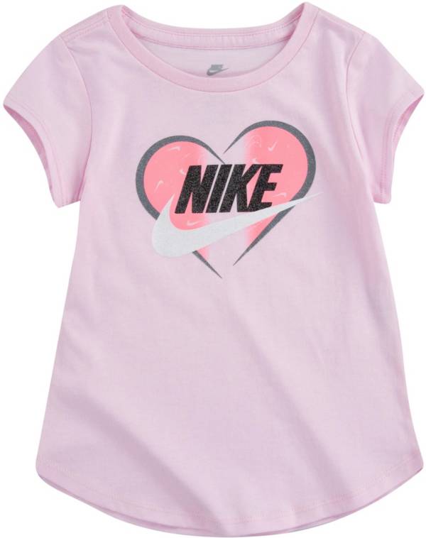 Nike Toddler Girls' Heart Short Sleeve Graphic T-Shirt