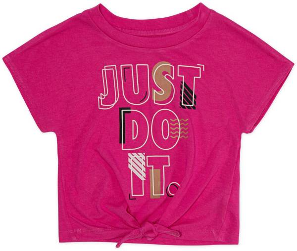 Nike Girls' Just Do It Tie T-Shirt