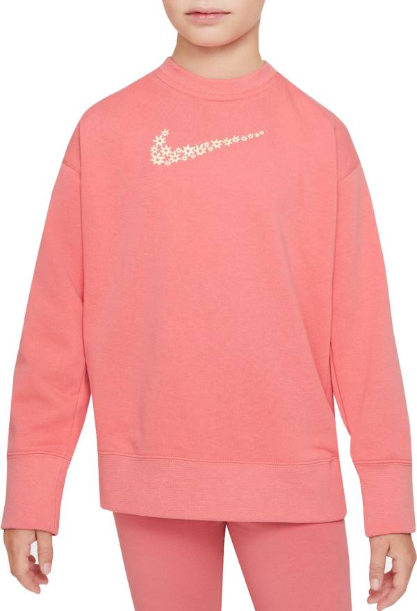 Nike Girls' Sportswear French Terry Crewneck Sweatshirt