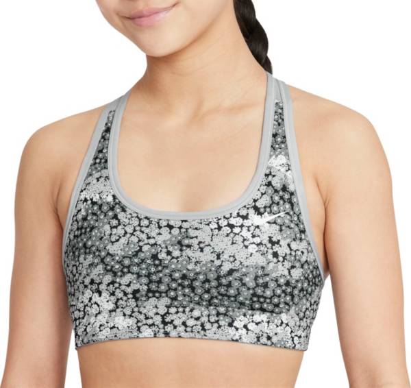 Nike Girls' Dri-FIT Swoosh Printed Reversible Sports Bra