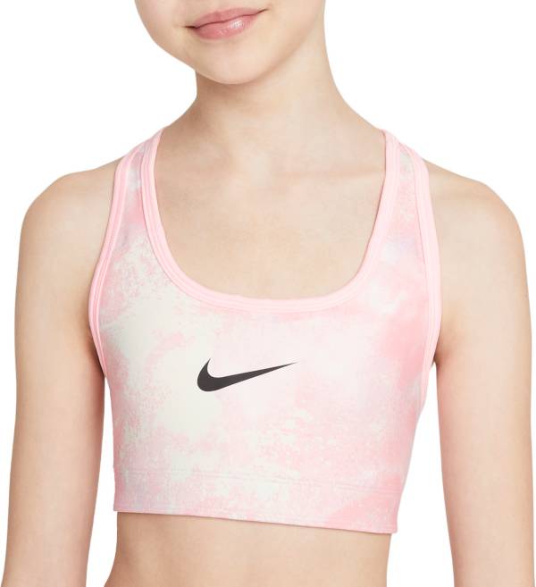 Nike Girls' Swoosh Tie-Dye Reversible Medium Support Sports Bra