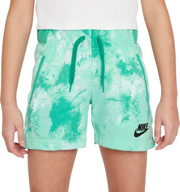 Nike Girls' Sportswear Club Fleece Run Wild Print Shorts