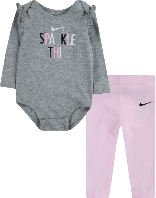 Nike Infant Girls' Sparkle Bodysuit Set