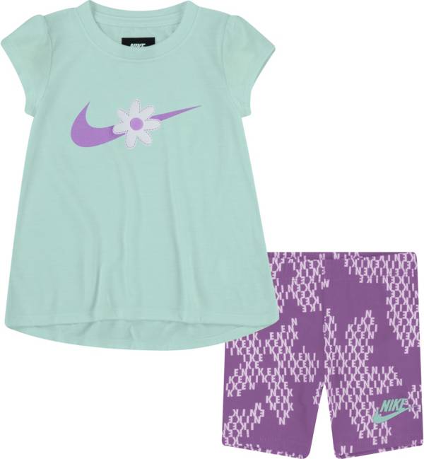 Nike Little Girls' Sport Daisy Bike Short Set