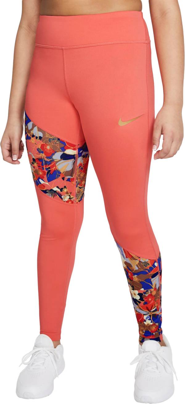 Nike Girls' Dri-FIT One Studio Floral Leggings