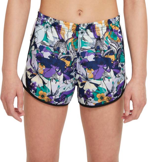 Nike Girls' Dri-FIT Studio 50 Floral Tempo Shorts