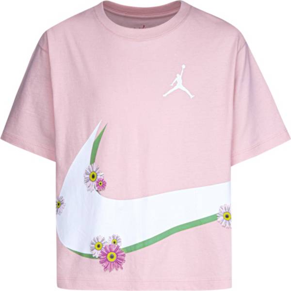 Nike Girls' Swoosh Wrap Floral T-Shirt