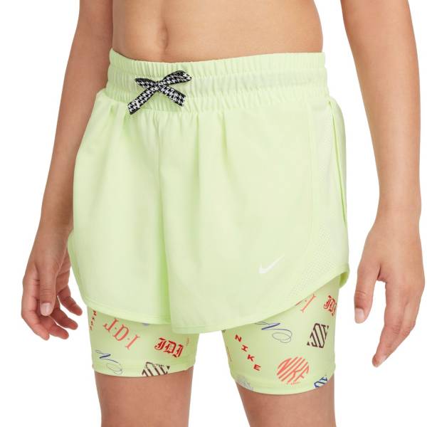 Nike Girls' Dri-FIT Tempo 2-in-1 Mongram Running Shorts