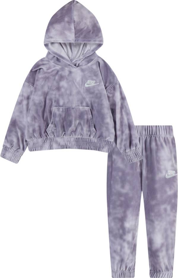 Nike Toddler Girls' Velour Hoodie and Pant Set